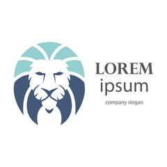 Elegant and dignified lion head logo design