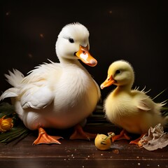 two white ducks