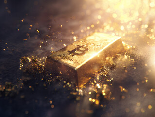 Bitcoin gold bar