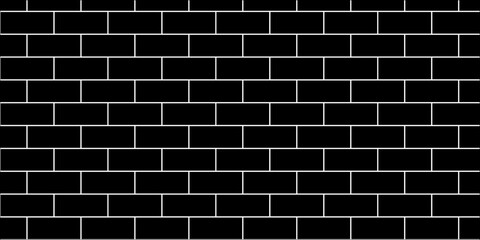 Black brick wall background texture. Black background wall brick. seamless square brick blank pattern. Brick wall background. Black or dark gray pattern grainy concrete wall stone texture background.