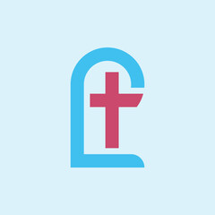 Fototapeta premium Letter lt logo, vector design template