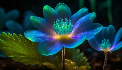 Obraz na płótnie Canvas flower of a flower, flower with dew dops - beautiful macro photography