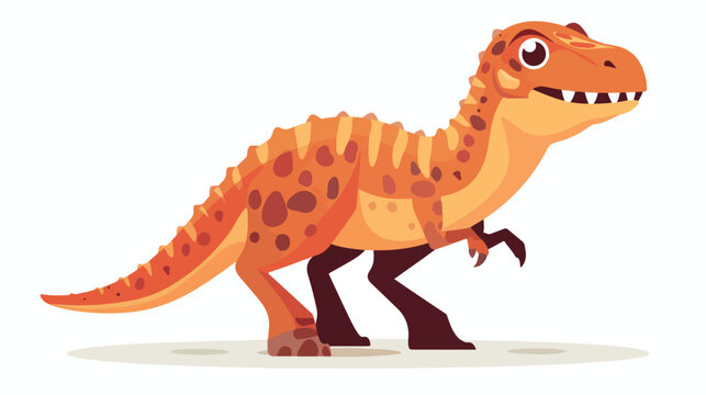 Dinosaur. Cartoon character. Vector illustration. flat