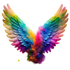 Fototapeta premium color wing transparent set