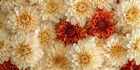 Blooming Texture, Warm Organic Flowers