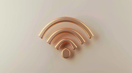 Abstract Wi-Fi Symbol Representing Wireless Connectivity