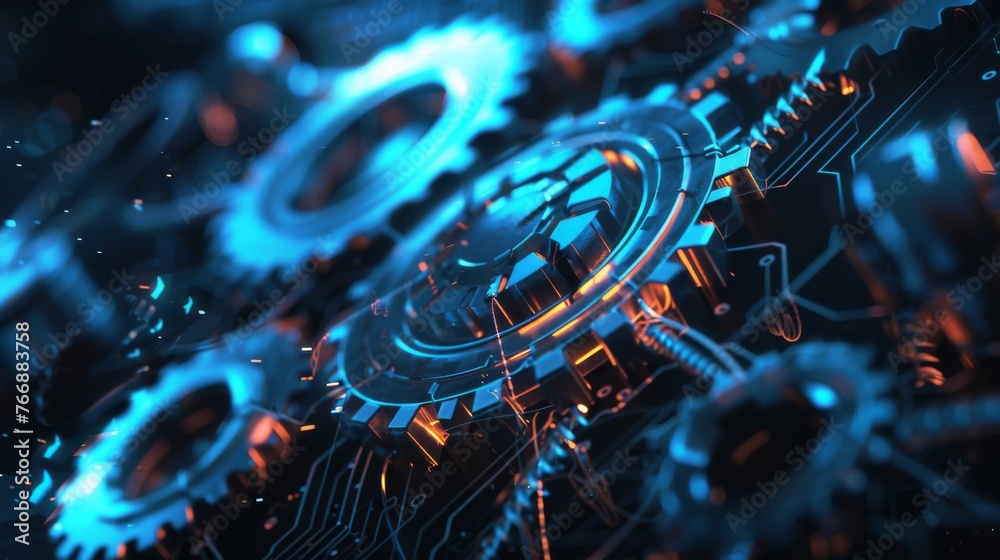 Aufkleber Using innovative technology to automate business processes.