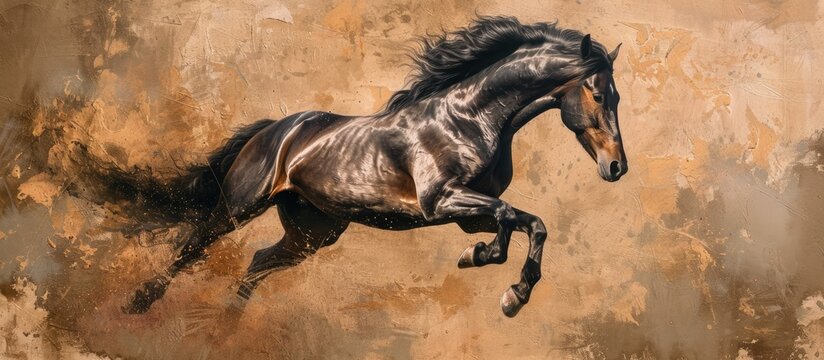 A majestic horse leaps out of a painting, embodying the magic of art coming alive. 🐎🎨 Transcending boundaries between imagination and reality! ✨ #ArtisticEnchantment