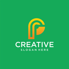 Collection of initial s monogram logo technology element design template for company