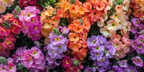 Vibrant Flowers Organic Texture Display