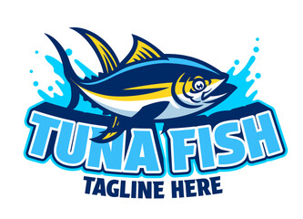 Tuna Fish Mascot Logo Design