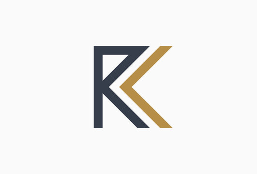 Letter r k Logo. Combined Alphabet Typography Concept for Universal brand, business, Company, Corporate, Identity, Symbol related with letter r k, k r.
