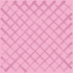 Vector hand drawn cute checkered pattern. Doodle Plaid crayon brush texture. Crossing lines. Abstract cute delicate pattern ideal for fabric, textile, wallpaper