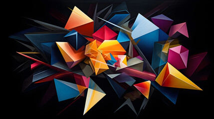 Kaleidoscopic Chaos - Modern Abstract Art Celebrating Disorder