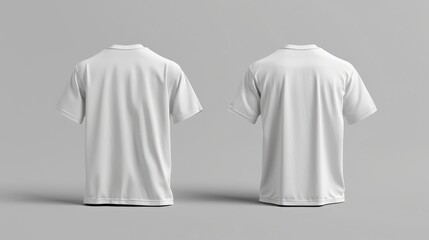 White blank t-shirt for visualizing prints and designs for designers. Mock up