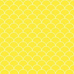 Yellow fish scales pattern. fish scales pattern. fish scales seamless pattern. Decorative elements, clothing, paper wrapping, bathroom tiles, wall tiles, backdrop, background.