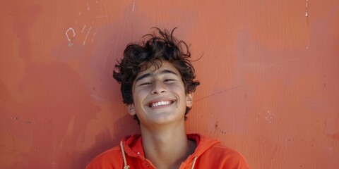 Joyful South American Teen Smiling