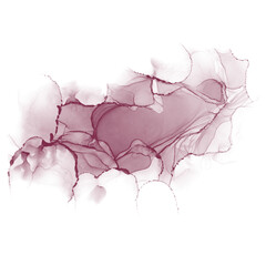 Maroon speck abstract alcohol ink element