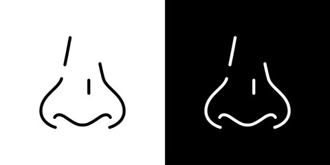 シンプルな鼻のベクターアイコン