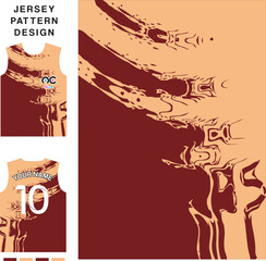 Abstract art vintage concept vector jersey pattern template for printing or sublimation sports uniforms football volleyball basketball e-sports cycling and fishing Free Vector.