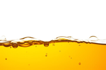 Beautiful wave of high viscosity of base oil and air bubble inside the oil isolated on white background. Used in automotive and industrial application. Used as wallpaper, industrial concept