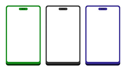 Transparent Animated Mobile Phone Frame Collection Clipart. 