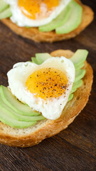 poached egg on avocado toast