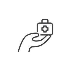 Medical Assistance line icon