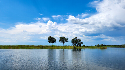 Beautiful scenery of the Chobe River in Botswana