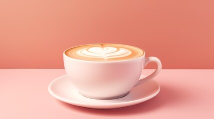 a cup of coffee with a heart shaped foam in it