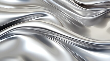 a silver wavy fabric