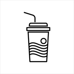 Soda Glass Icon, Beverage Glass Icon