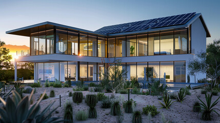 Modern Eco-Friendly Home with Passive Solar Design