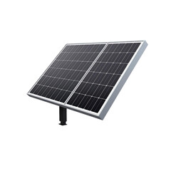 Solar panels or solar cells against on a transparent background