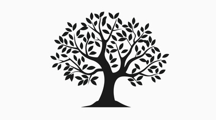 Tree icon symbol image vector illustration of the tree 