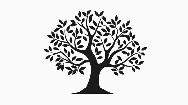 Tree icon symbol image vector illustration of the tree 
