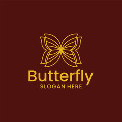 Vector butterfly beauty symbol collection logotype logo for luxury and elegant spa style business