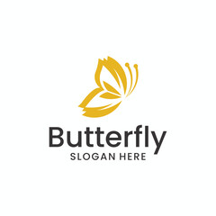 Vector butterfly beauty symbol collection logotype logo for luxury and elegant spa style business