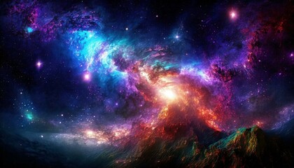 Space, galaxies, nebulae, planets, stars, moon, wallpaper, landscape, planet science, colorful colors