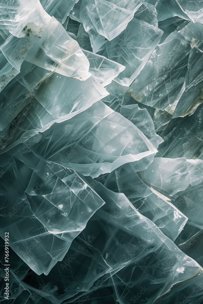 Poster closeup ice surface texture. background image. created with generative ai technology.