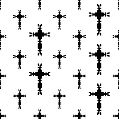 Christian Cross Seamless Pattern