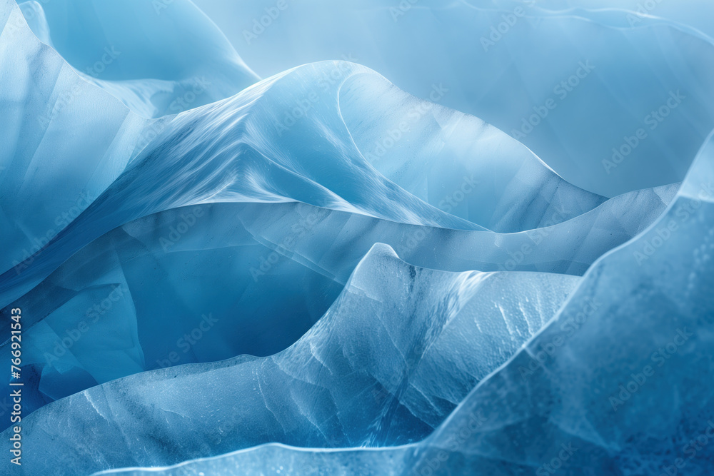 Poster closeup ice surface texture. background image. created with generative ai technology.