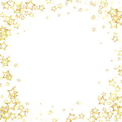 Christmas spirit. Scattered falling stars.