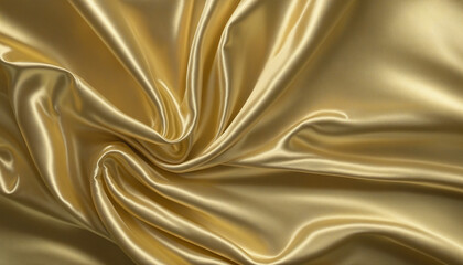 Elegant golden satin silk wave texture colorful background