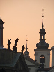 Coucher de soleil à Prague