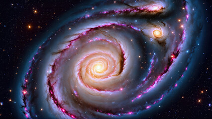 Spiral Galaxy By the Cloud 5