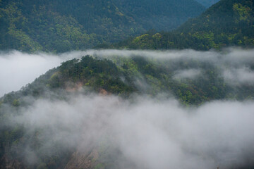 Lishan Mountains in Taichung of Taiwan