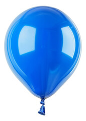 Reflective blue balloon, cut out - stock png.