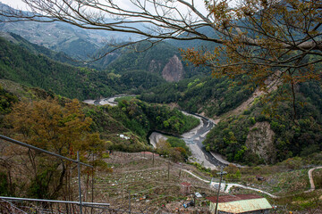 Lishan Mountains in Taichung of Taiwan