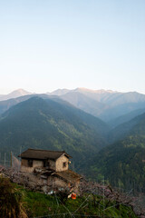Lishan Mountains in Taichung of Taiwan